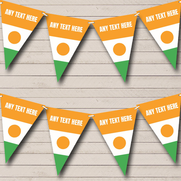 Niger Flag Personalized Carnival, Fete & Street Party Bunting Flag Banner