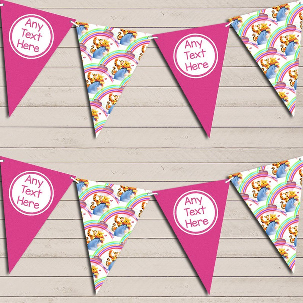 Winne The Pooh Pink Personalized Children's Birthday Bunting