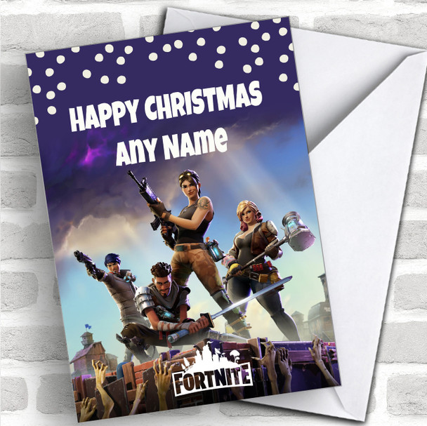 Fortnite Personalized Children's Christmas Card