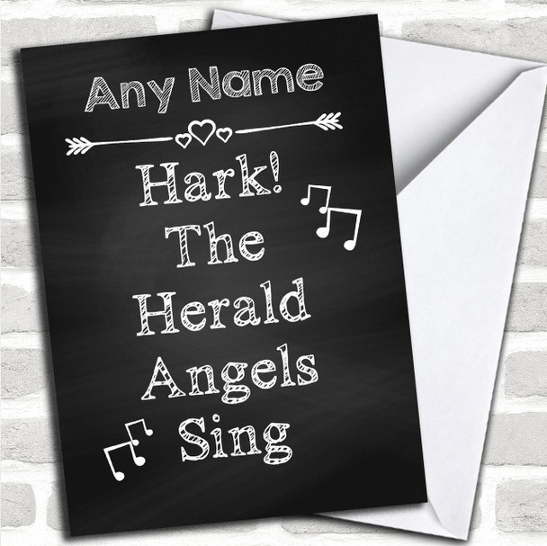 Hark The Herald Angels Personalized Christmas Card