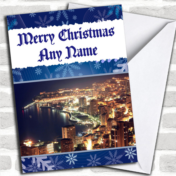 Monaco Personalized Christmas Card