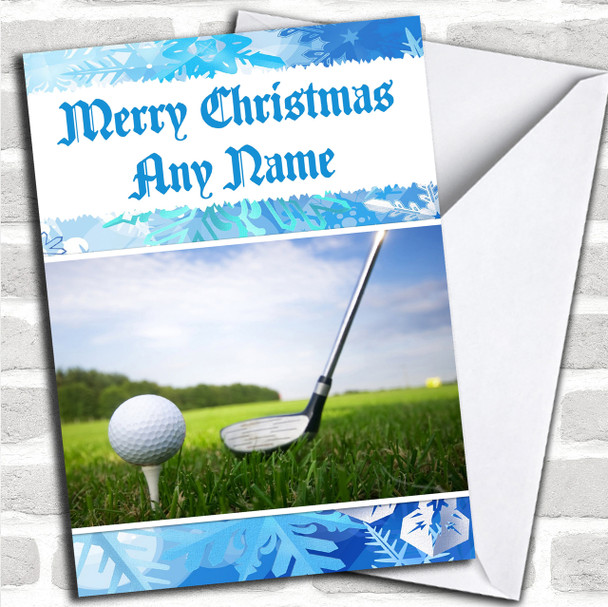 Golf Personalized Christmas Card