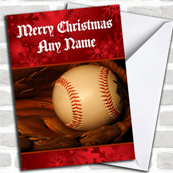 Baseball Personalized Christmas Card