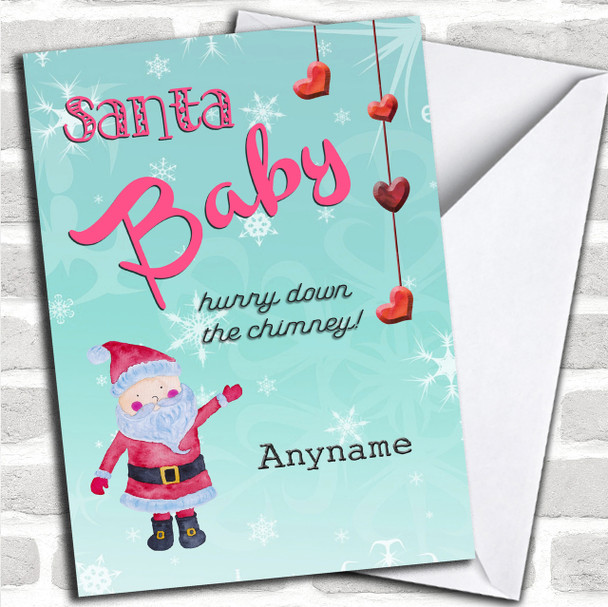 Santa Baby Personalized Christmas Card