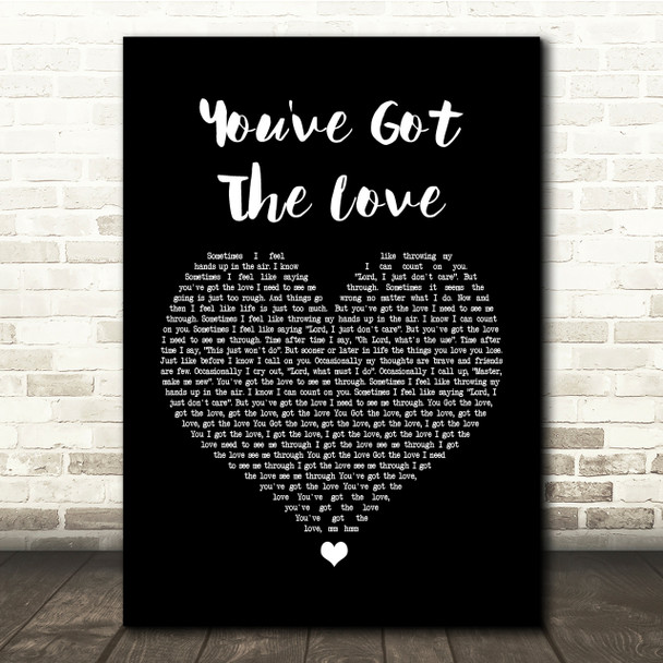 Candi Staton You've Got The Love Black Heart Song Lyric Quote Print