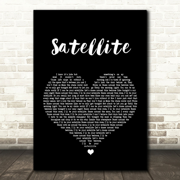 Nickelback Satellite Black Heart Song Lyric Quote Print