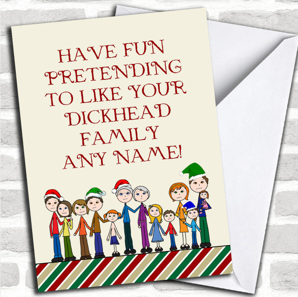 Funny Family Personalized Christmas Card