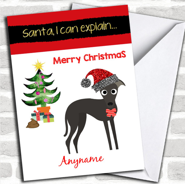 Funny Dog Poo Personalized Christmas Card