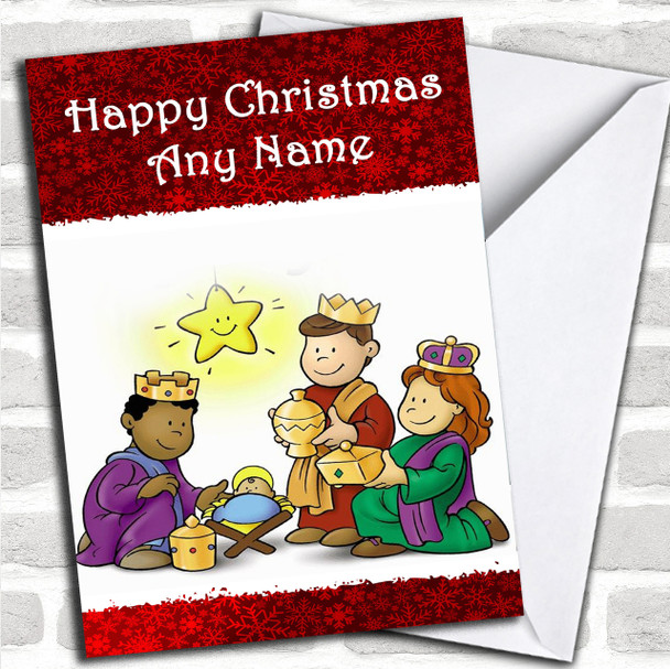 Nativity Christmas Card Personalized