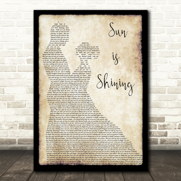 Sun Is Shining Axwell Ingrosso Man Lady Dancing Song Lyric Quote Print