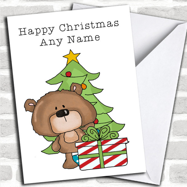 Bear & Present Personalized Christmas Card