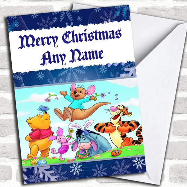 Winnie The Pooh Personalized Christmas Card