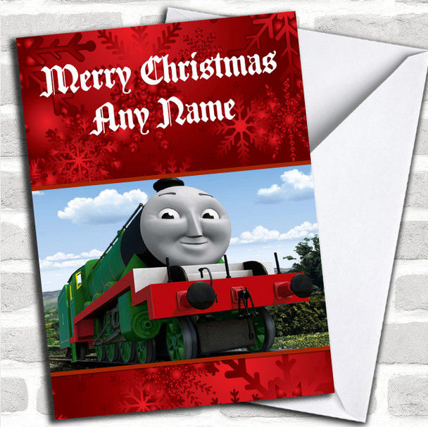 Thomas The Tank Engine Henry Personalized Christmas Card