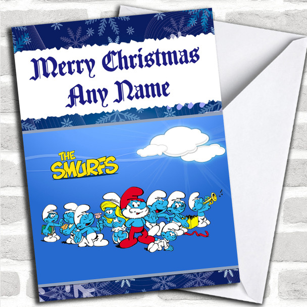 The Smurfs Personalized Christmas Card