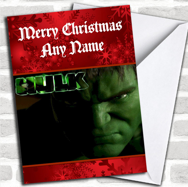 The Incredible Hulk Personalized Christmas Card