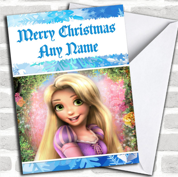 Tangled Rapunzel Personalized Christmas Card