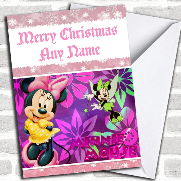 Minnie Mouse Personalized Christmas Card