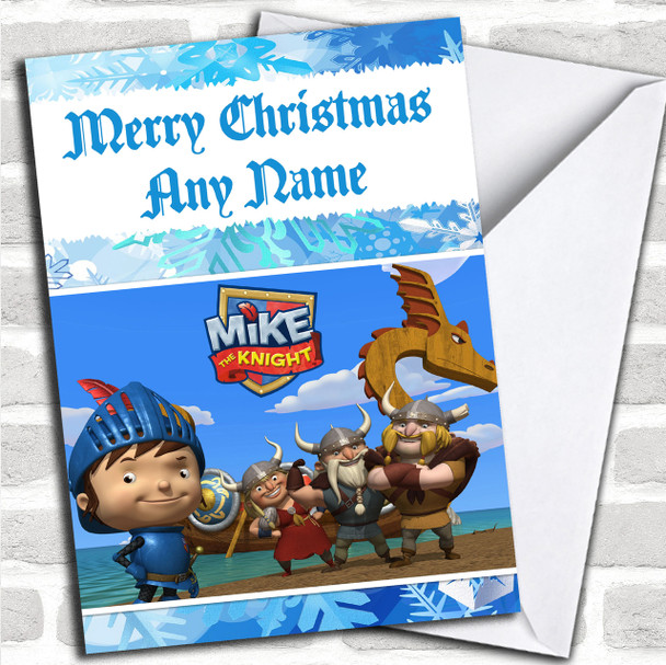 Mike The Knight Personalized Christmas Card