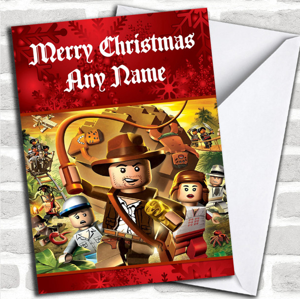 Lego Indiana Jones Personalized Christmas Card