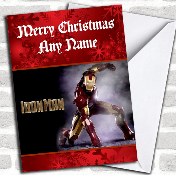 Iron Man Personalized Christmas Card