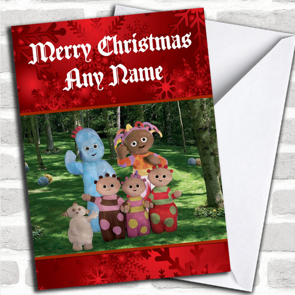 In The Night Garden Red Personalized Christmas Card