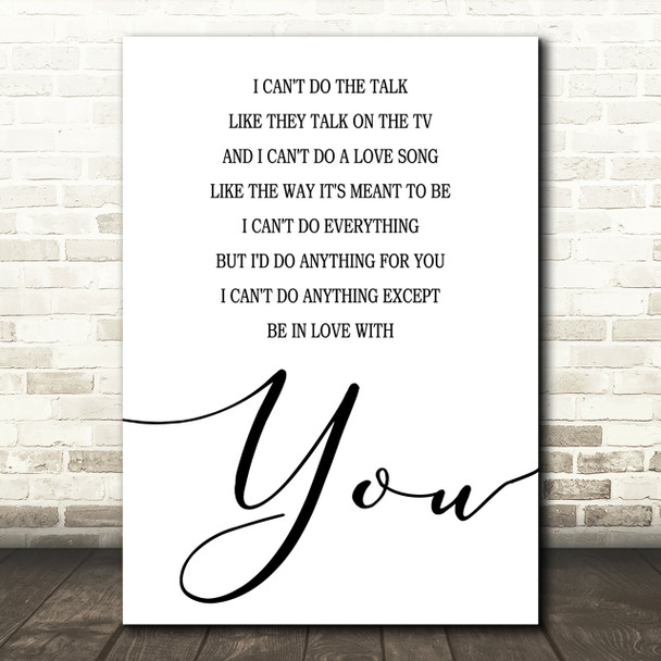Dire Straits Romeo & Juliet Song Lyric Quote Print