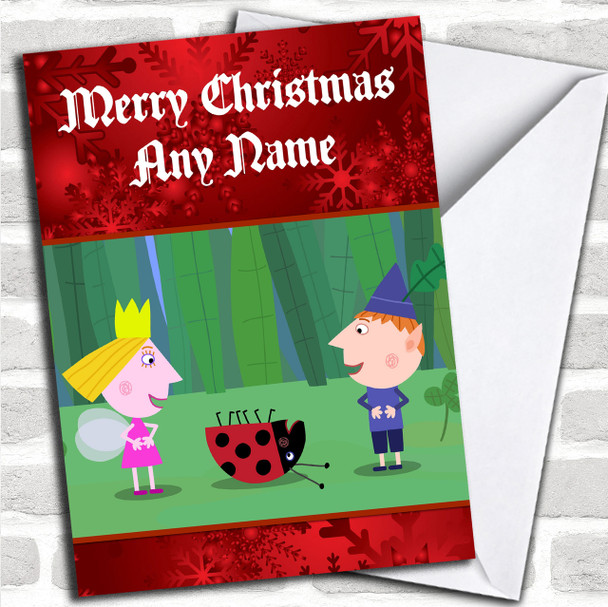 Ben And Holly Little Kingdom Personalized Christmas Card