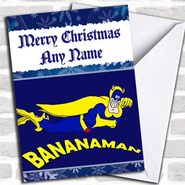 Banana Man Personalized Christmas Card