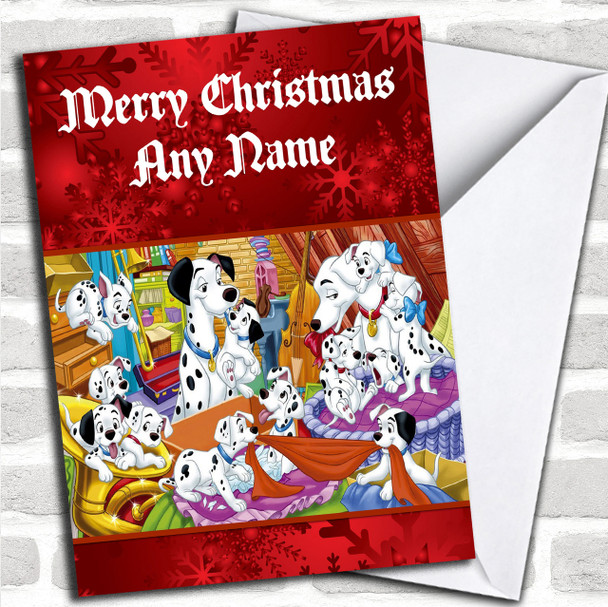Dalmatians Personalized Christmas Card