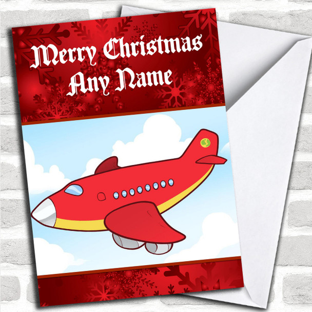 Plane Children's Personalized Christmas Card