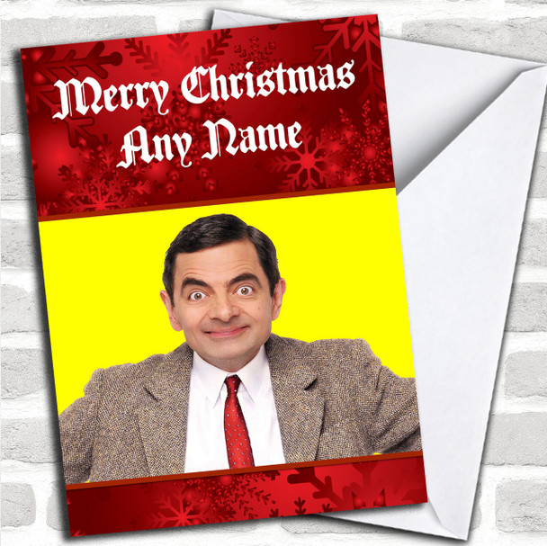 Mr Bean Personalized  Christmas Card