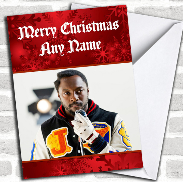 Will I Am Personalized  Christmas Card