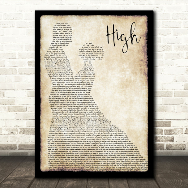Lighthouse Family High Man Lady Dancing Song Lyric Quote Print