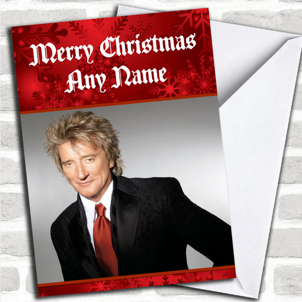 Rod Stewart Personalized  Christmas Card