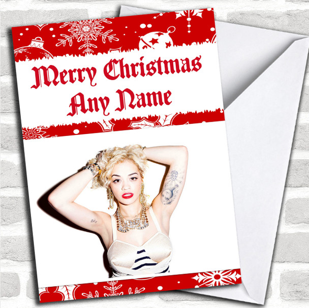 Rita Ora Personalized  Christmas Card