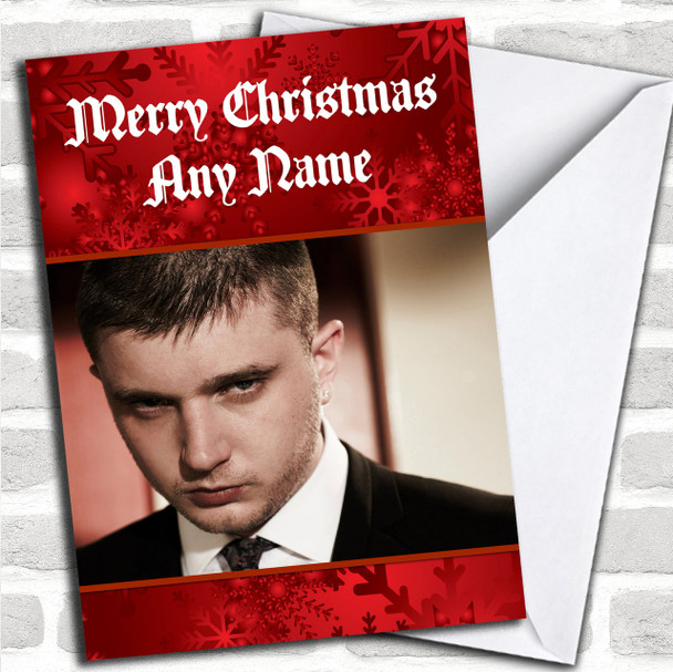 Red Plan B Personalized  Christmas Card