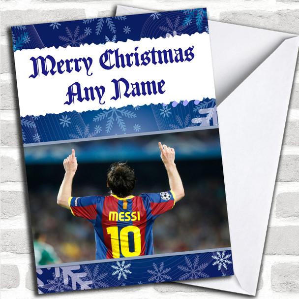 Lionel Messi Personalized  Christmas Card