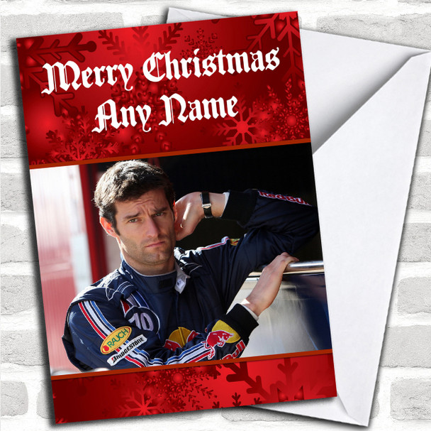 Mark Webber Personalized  Christmas Card