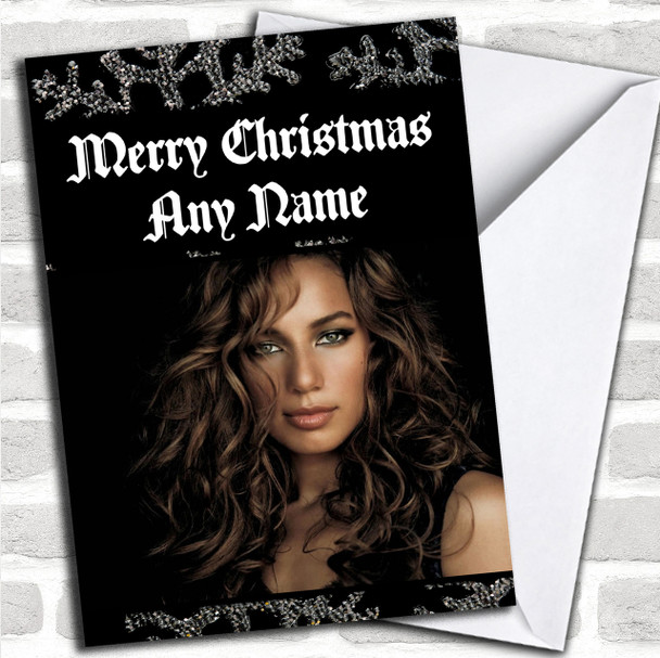 Leona Lewis Personalized  Christmas Card