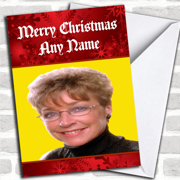 Funny Deirdre Barlow Personalized Christmas Card