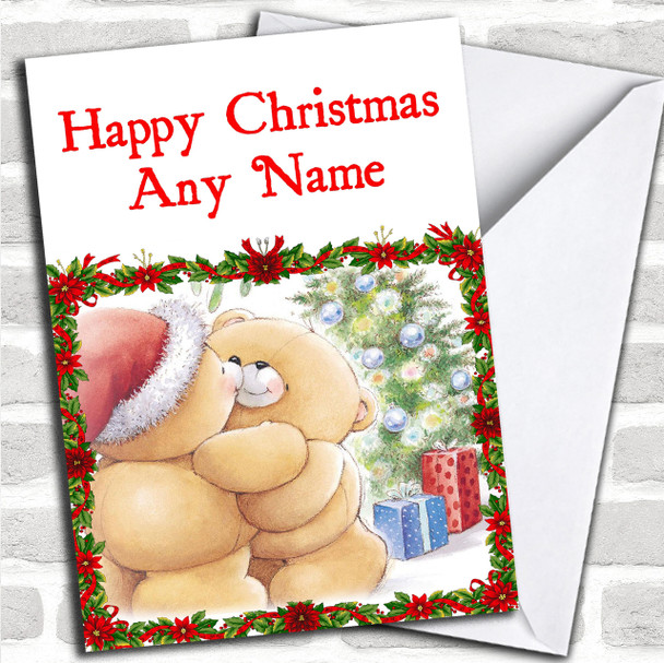 White Bears Christmas Card Personalized