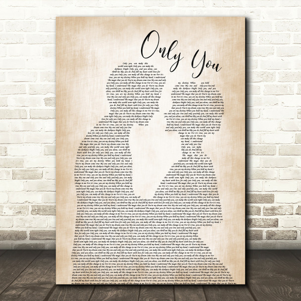 Elvis Presley Only You Man Lady Bride Groom Wedding Print