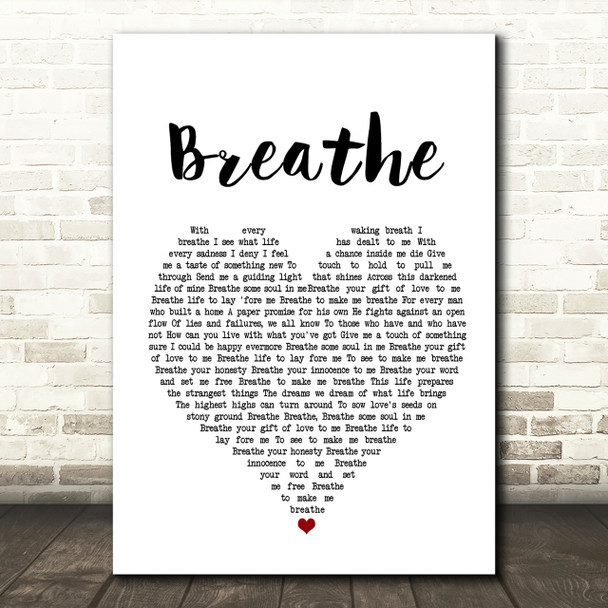 Midge Ure Breathe Heart Song Lyric Print