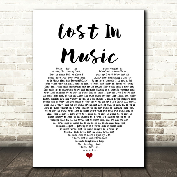 Sister Sledge Lost In Music Heart Song Lyric Print