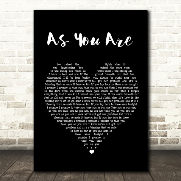 Rag'n'Bone Man As You Are Black Heart Song Lyric Music Print