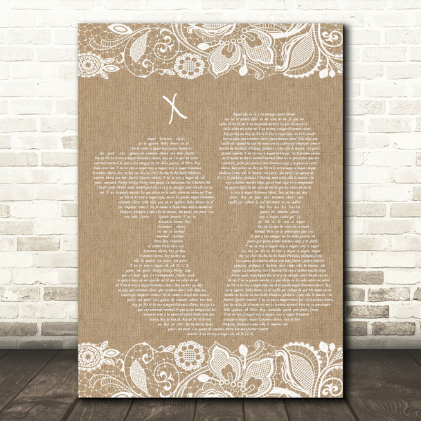 Nicky Jam x J Balvin X Burlap & Lace Song Lyric Music Print