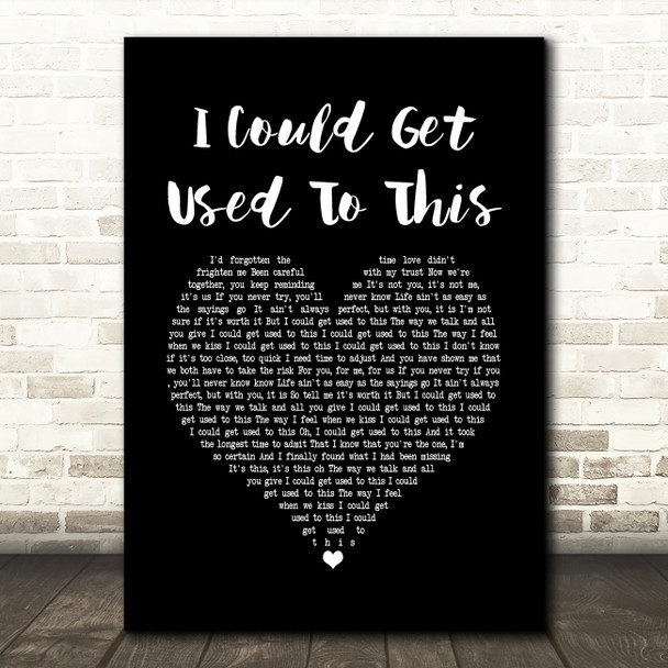 Becky Hill I Could Get Used To This Black Heart Song Lyric Music Print