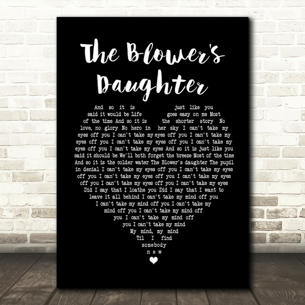 Damien Rice The Blower's Daughter Black Heart Song Lyric Music Print