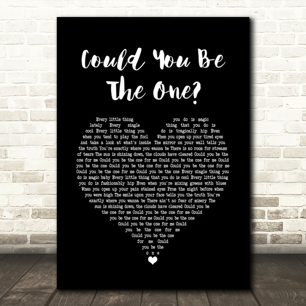 Stereophonics Could You Be The One Black Heart Song Lyric Music Print