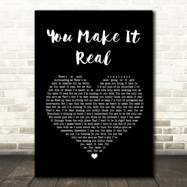 James Morrison You Make It Real Black Heart Song Lyric Music Print